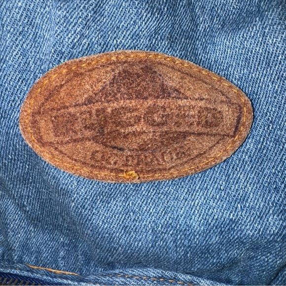 Vintage Rugged Exposure Denim Backpack Blue Jean 90s Y2K Bag - Picture 7 of 12